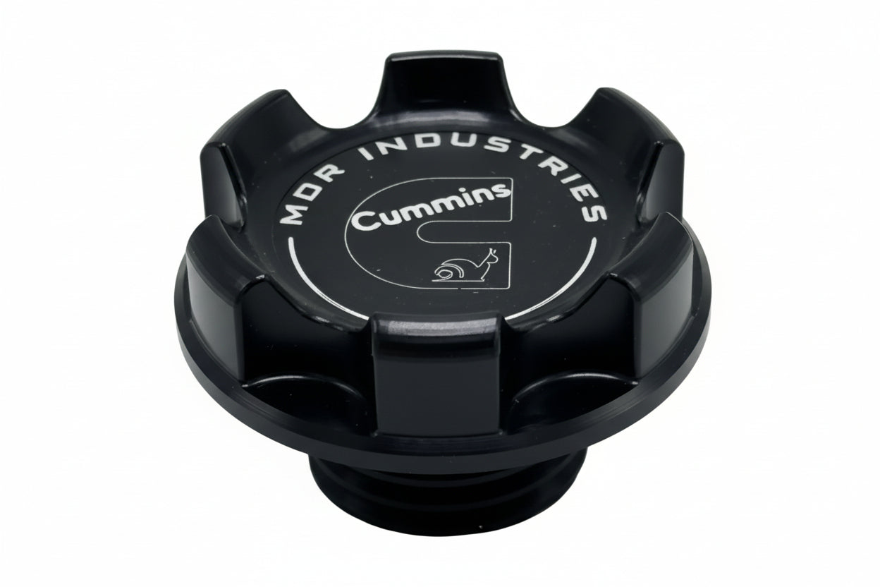 MDR Dodge Cummins 24V Billet Oil Cap Anodized Black