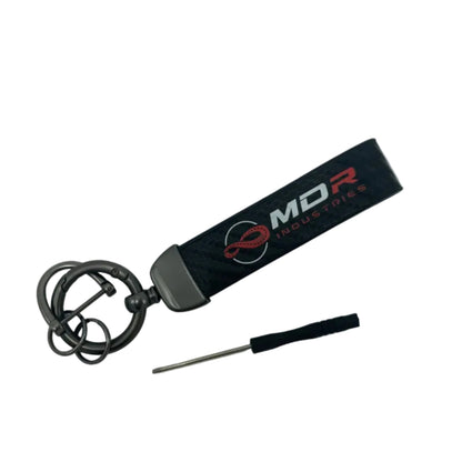 MDR Leather Carbon Fiber Style Key Chain