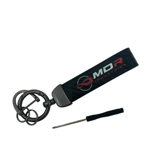 MDR Leather Carbon Fiber Style Key Chain