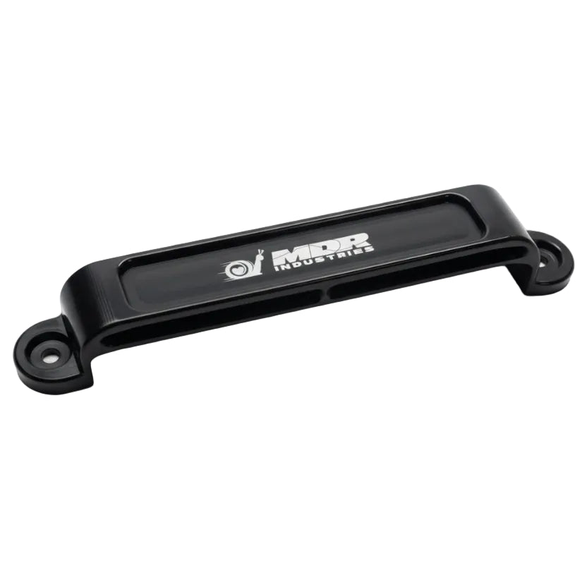 MDR Industries Billet Battery Tie Down Anodized Black Honda Acura