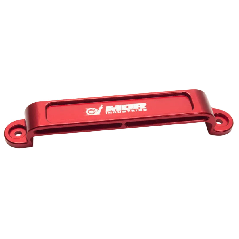 MDR Industries Billet Battery Tie Down Anodized Red Honda Acura
