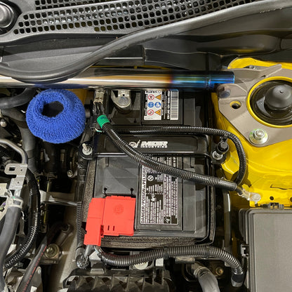 MDR Industries Billet Battery Tie Down Anodized Black Honda Civic Type R FK8