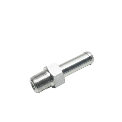 Aluminum Adapter Fitting - 1/8"NPT to 0.3125"OD (5/16") Barb Machined Finish
