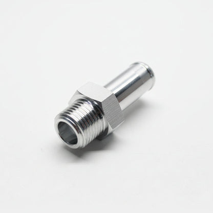 Aluminum Adapter Fitting - 3/8"NPT to 0.50"OD Barb Machined Finish