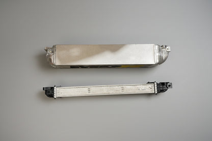 MDR 2017-2021 Civic Type-R Billet Front Mount Intercooler Upgrade Billet End Tanks Compared with Factory OEM Honda  Intercooler